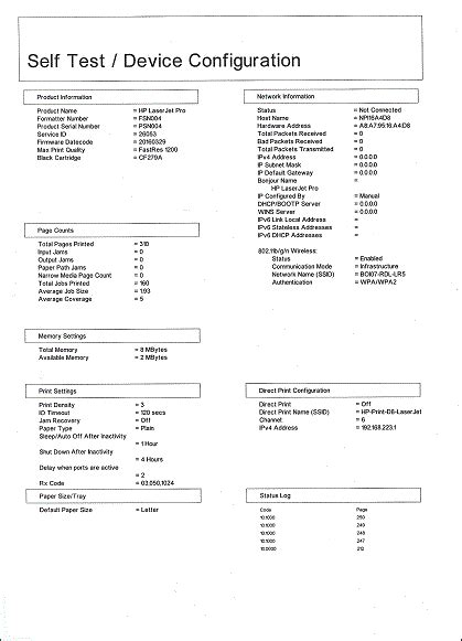 hp self diagnostic test